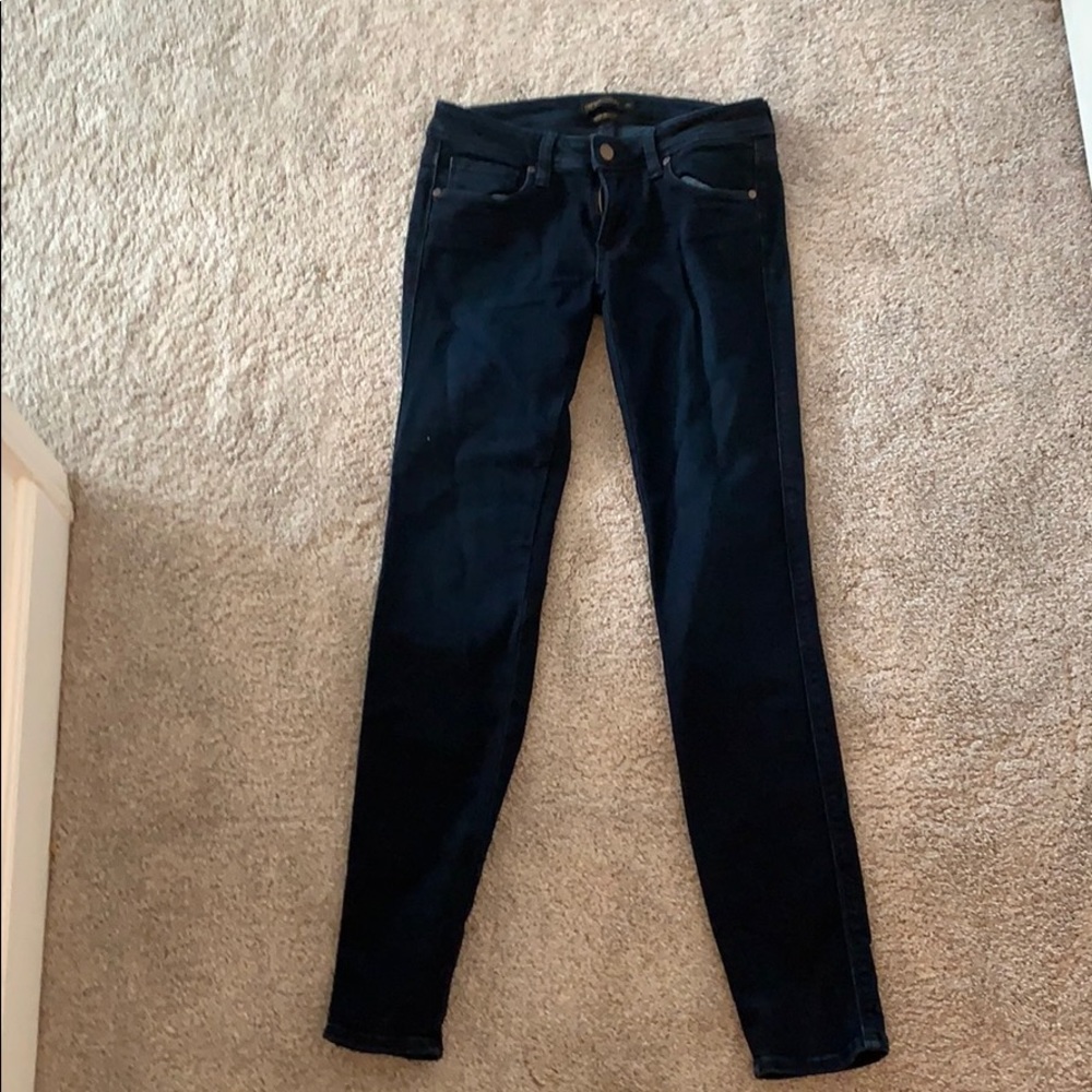 Genetic low rise dark skinny jeans